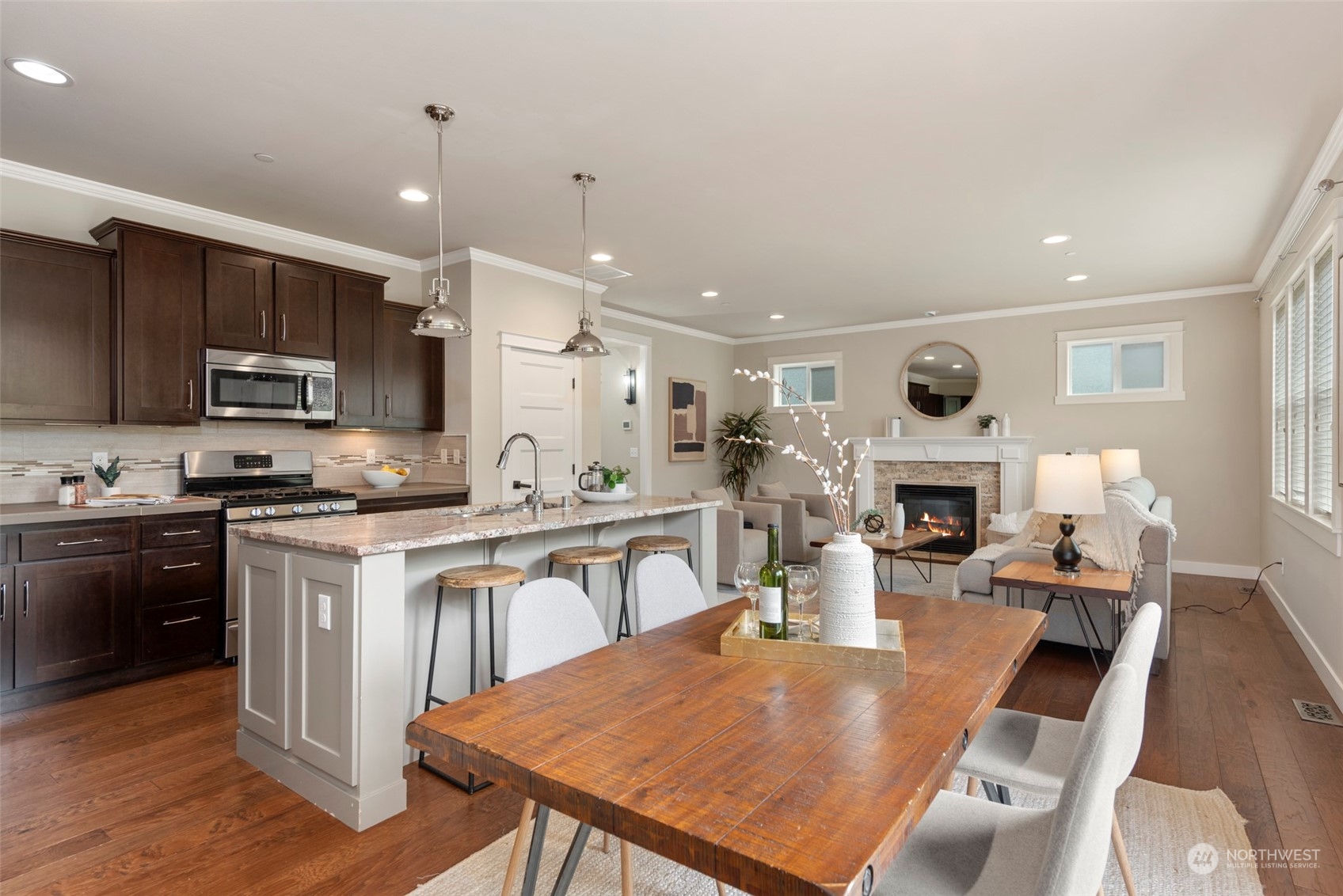 2406 196th Place Southeast Bothell, WA 98012 - Photo 10 of 30 a large kitchen with lots of counter space and stainless steel appliances