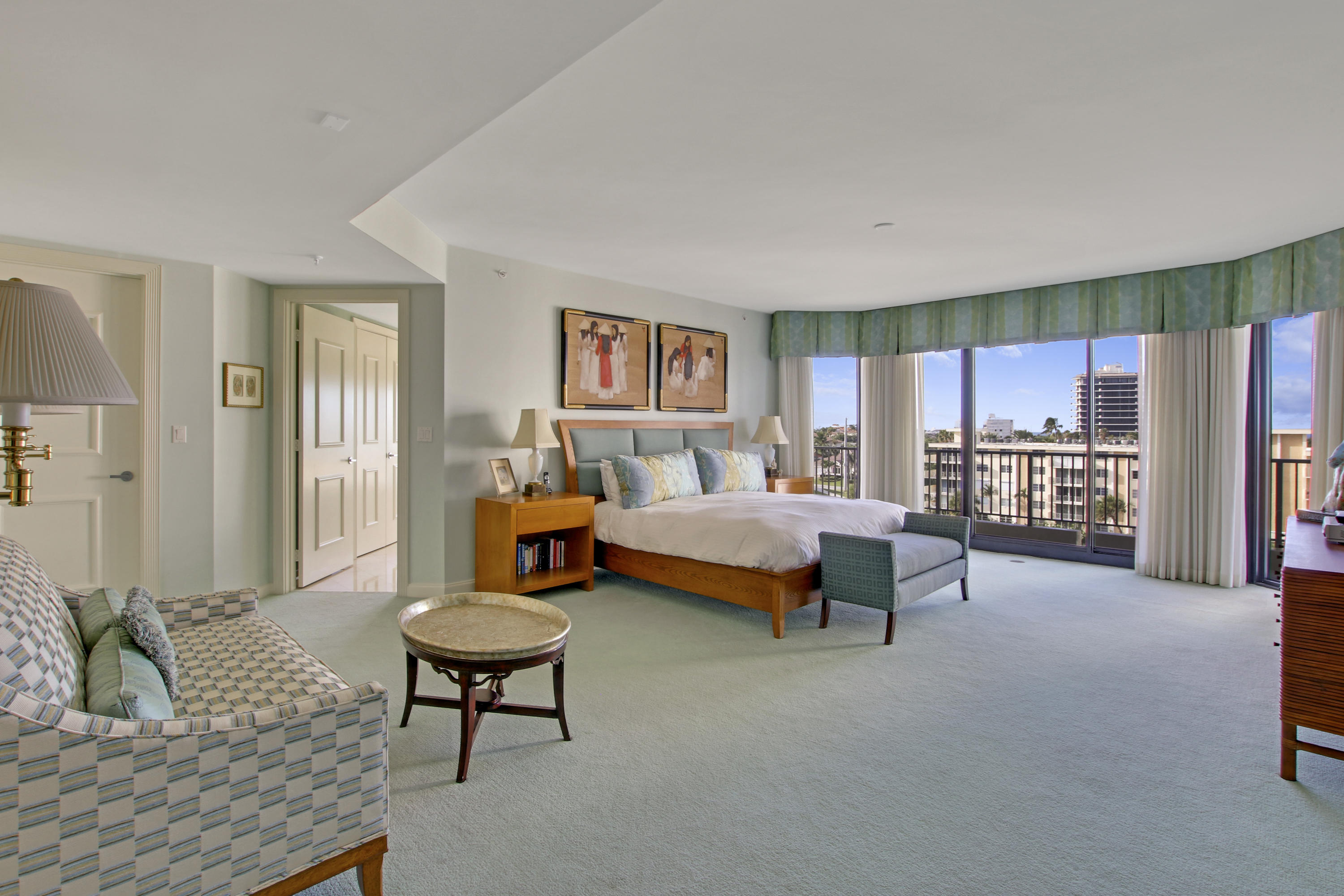 570 Ocean Drive, Unit 601 Juno Beach, FL 33408 - Photo 16 of 35 a bedroom with furniture and a bed