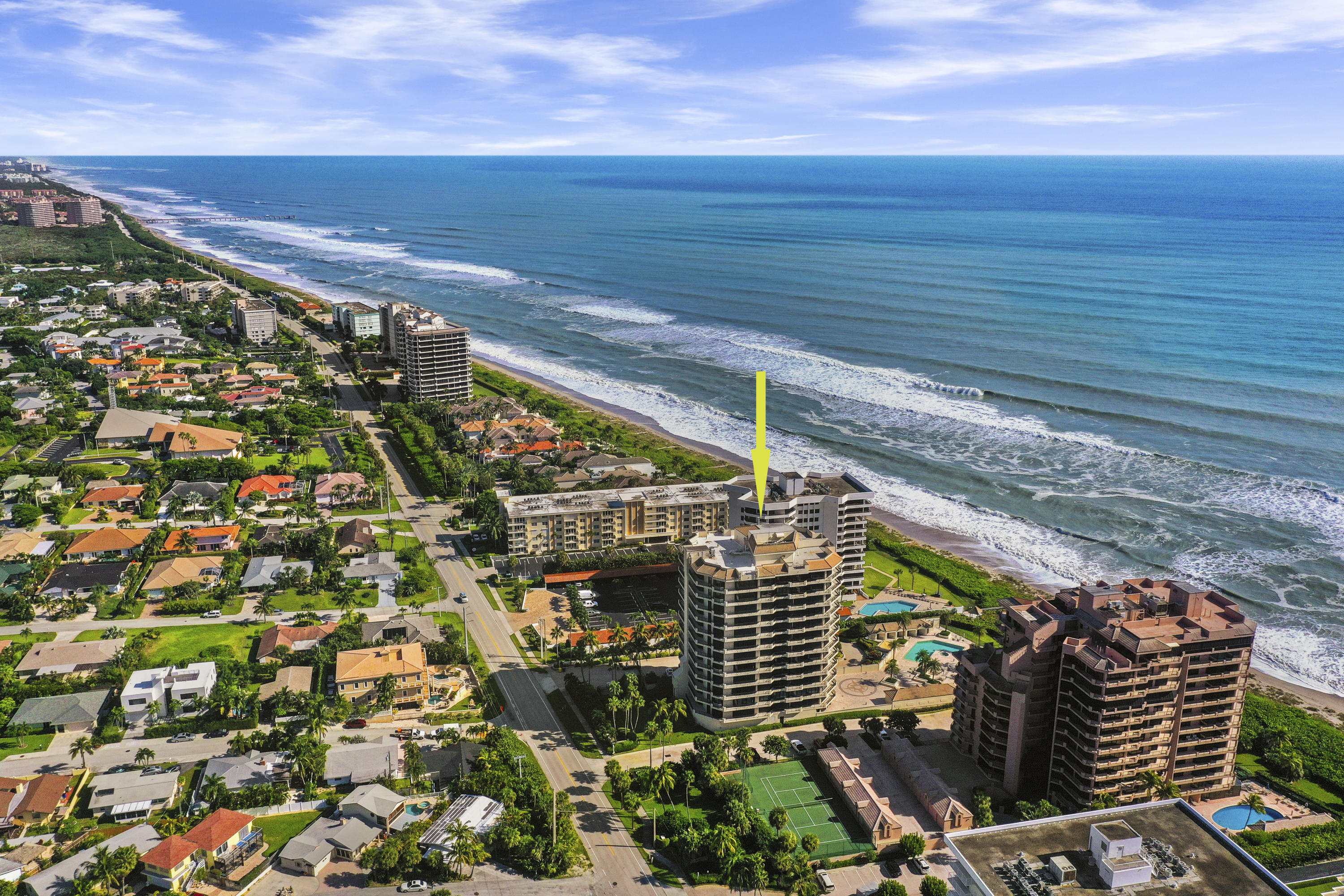 570 Ocean Drive, Unit 601 Juno Beach, FL 33408 - Photo 28 of 35 a view of a sky from a balcony