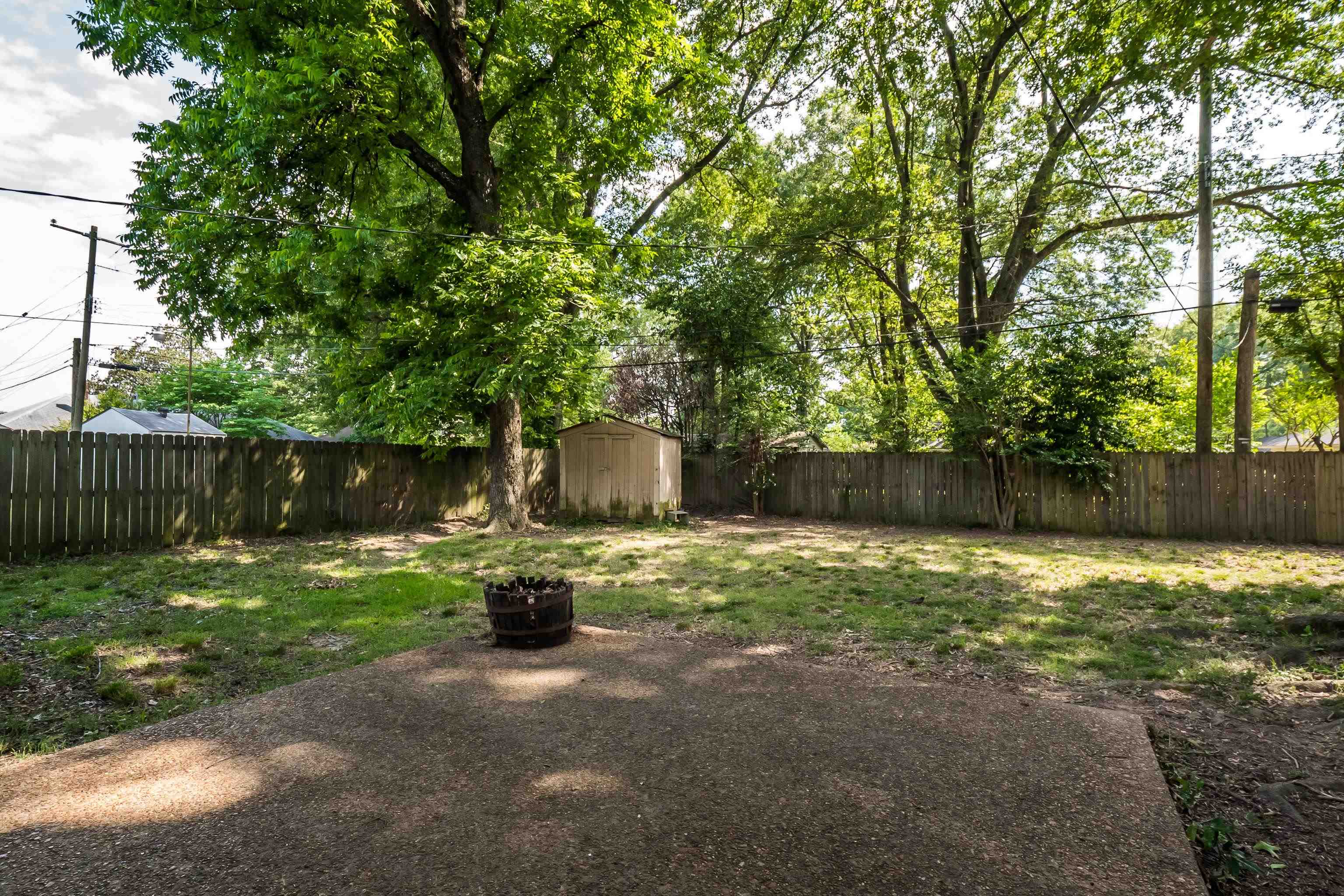 5069 Quince Road Memphis, TN 38117 - Photo 22 of 25 a view of a backyard with tree s