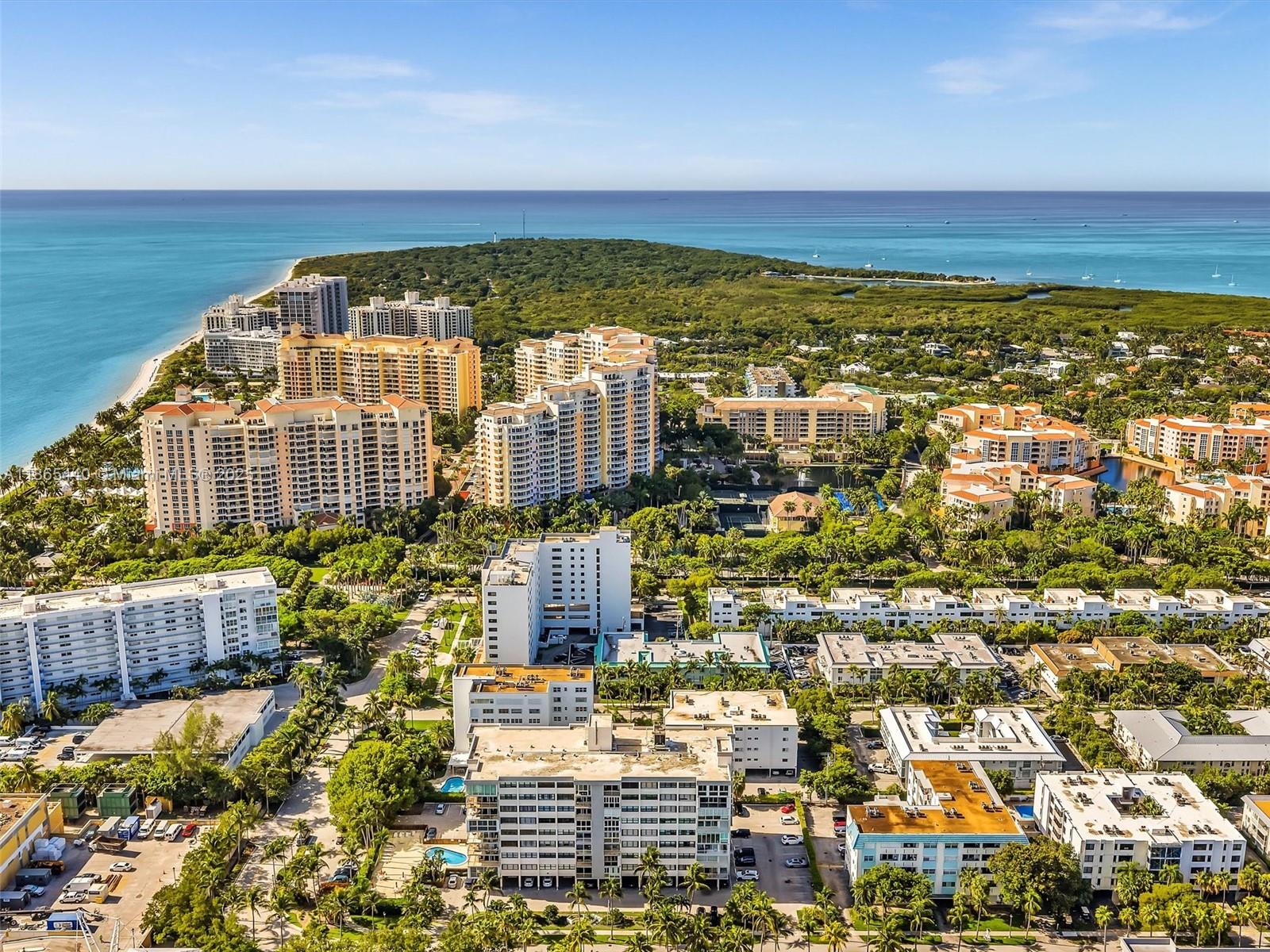 301 Sunrise Drive, Unit 1DW Key Biscayne, FL 33149 - Photo 36 of 40 a view of a city with an ocean view