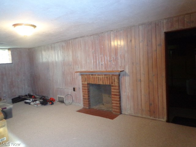 4366 Silsby Road University Heights, OH 44118 - Photo 18 of 23 Recreation room in the basement has the homes 2nd fireplace and glass block windows.