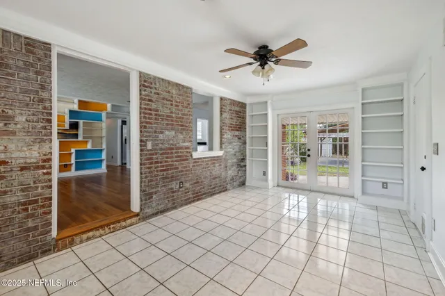 a view of an empty room