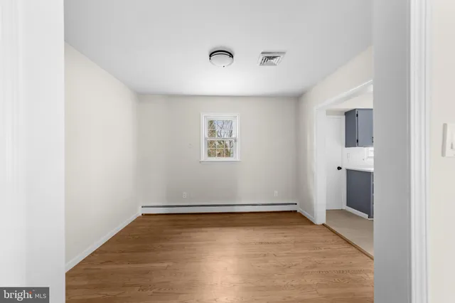 wooden floor in an empty room