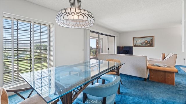 a view of a garden with lawn chairs