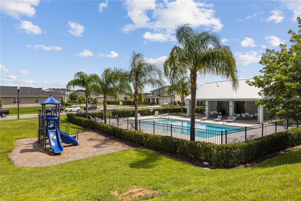 2430 Park Ridge Street Apopka, FL 32712 - Photo 45 of 49 a view of a swimming pool with a slide and a tree