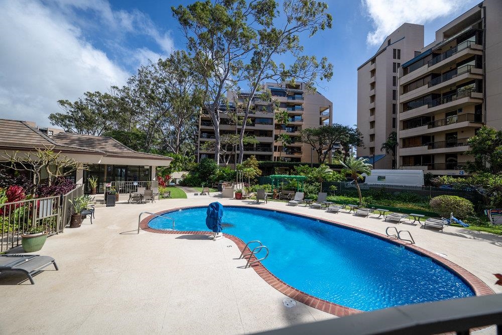 4327 Lower Honoapiilani Road, Unit 403 Lahaina, HI 96761 - Photo 29 of 42 a view of outdoor space yard swimming pool and patio