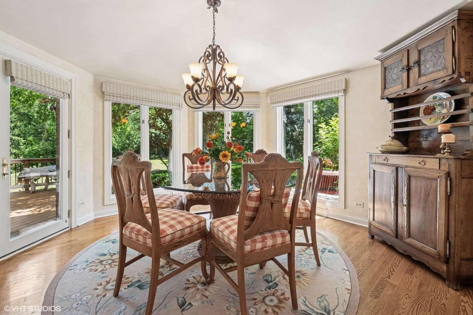 85 Ela Road Inverness, IL 60067 - Photo 17 of 89 a view of a dining room with furniture window and outside view