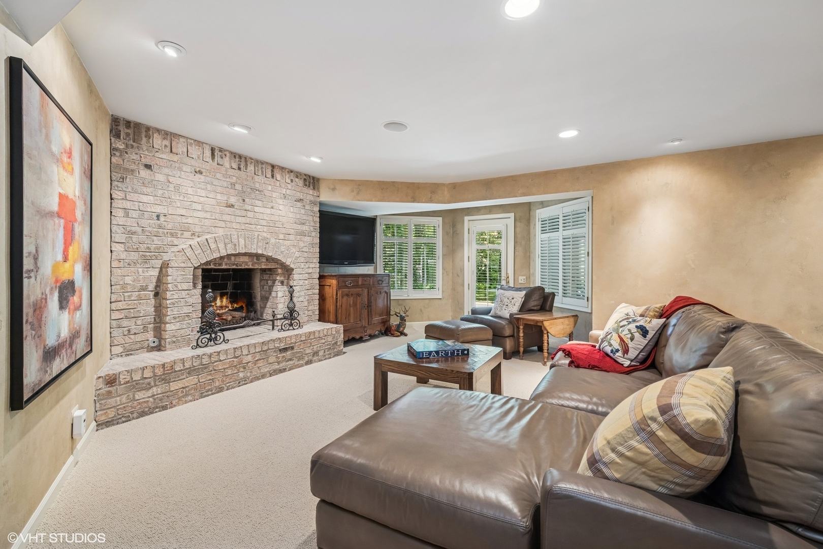 85 Ela Road Inverness, IL 60067 - Photo 53 of 89 a living room with furniture window and a fireplace