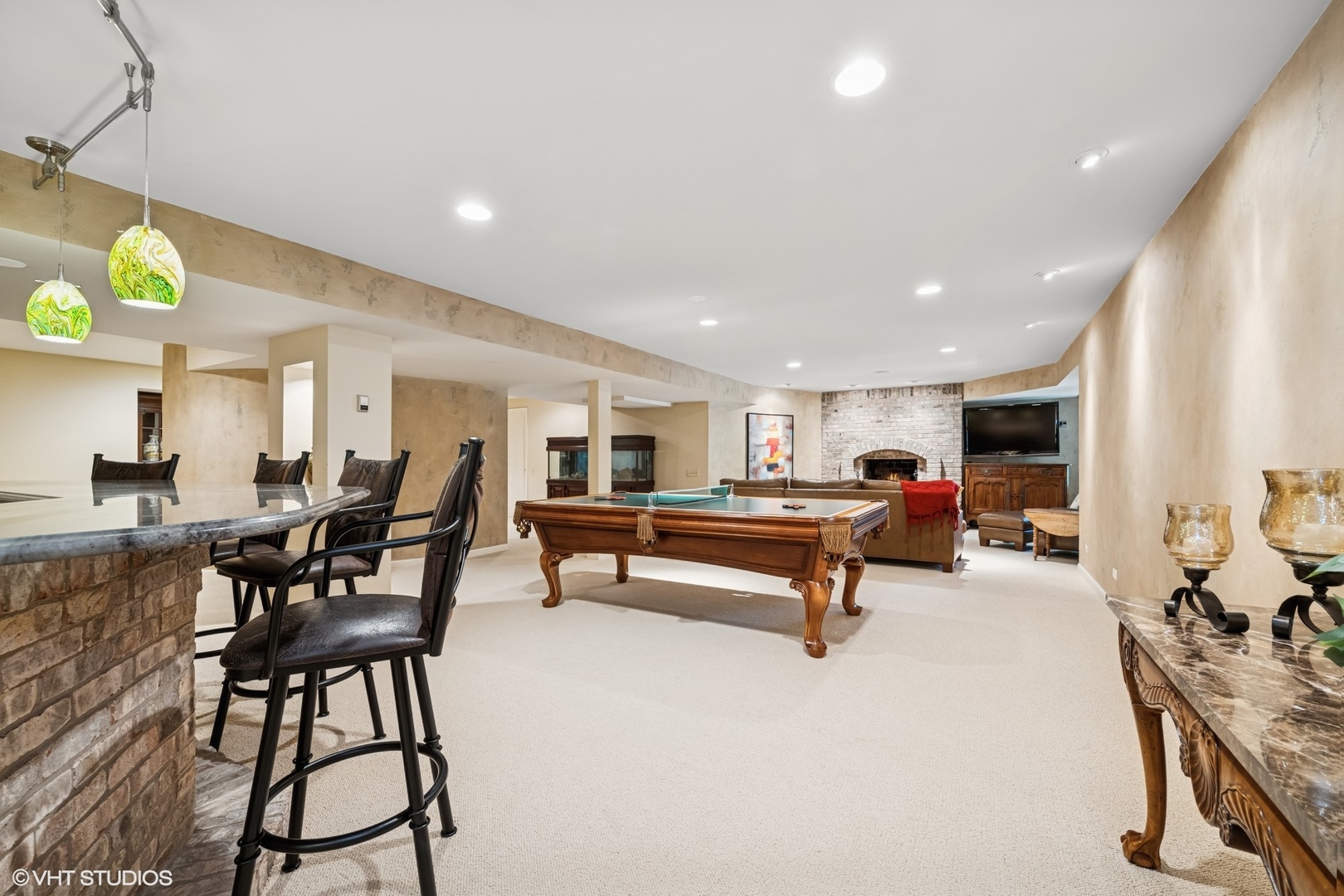 85 Ela Road Inverness, IL 60067 - Photo 54 of 89 a living room with furniture a dining table and kitchen view