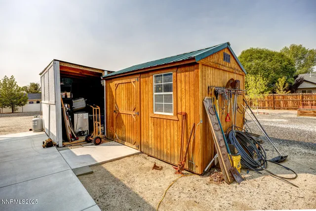 a view of a house with gym equipment