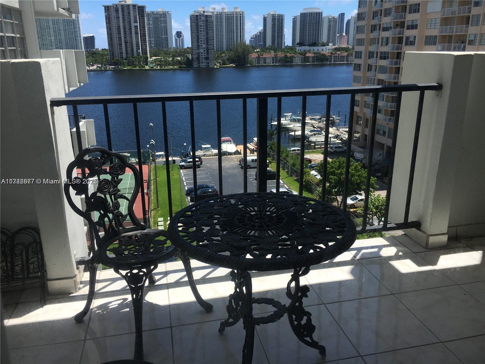 2750 Northeast 183rd Street, Unit 801 Aventura, FL 33160 - Photo 19 of 29 a view of balcony with outdoor seating