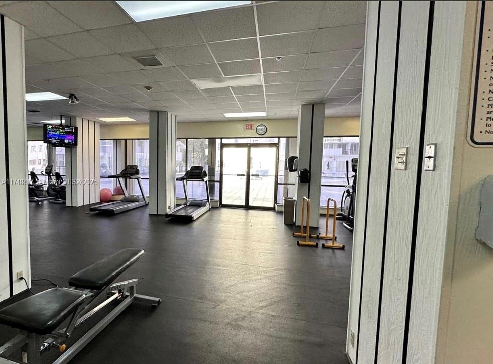 2750 Northeast 183rd Street, Unit 801 Aventura, FL 33160 - Photo 22 of 29 a view of a room with gym equipment