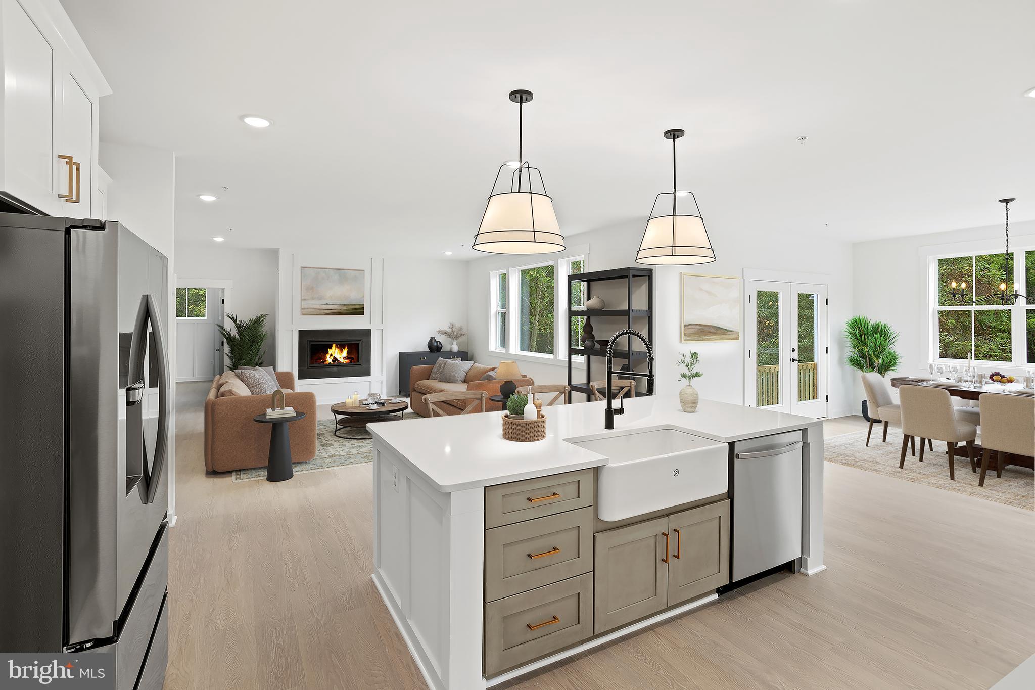 640 Grim Road Stephens City, VA 22655 - Photo 48 of 50 a kitchen with sink a refrigerator and furniture