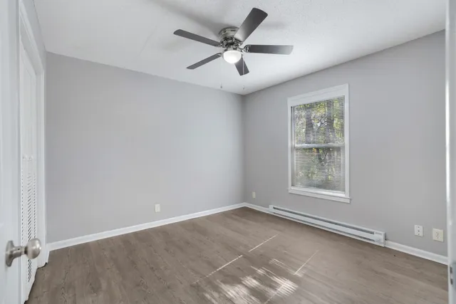 wooden floor in an empty room