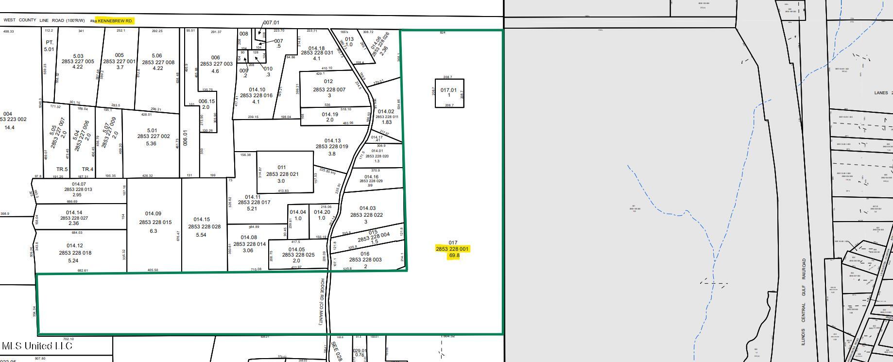 0 Kennebrew Road Jackson, MS 39209 - Photo 3 of 6 Parcel Map 69.8 Acres