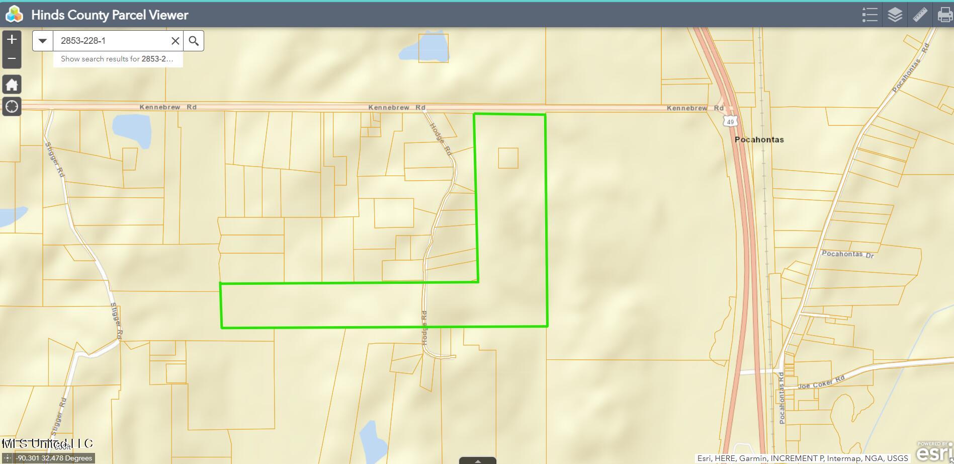 0 Kennebrew Road Jackson, MS 39209 - Photo 6 of 6 Parcel Map 2