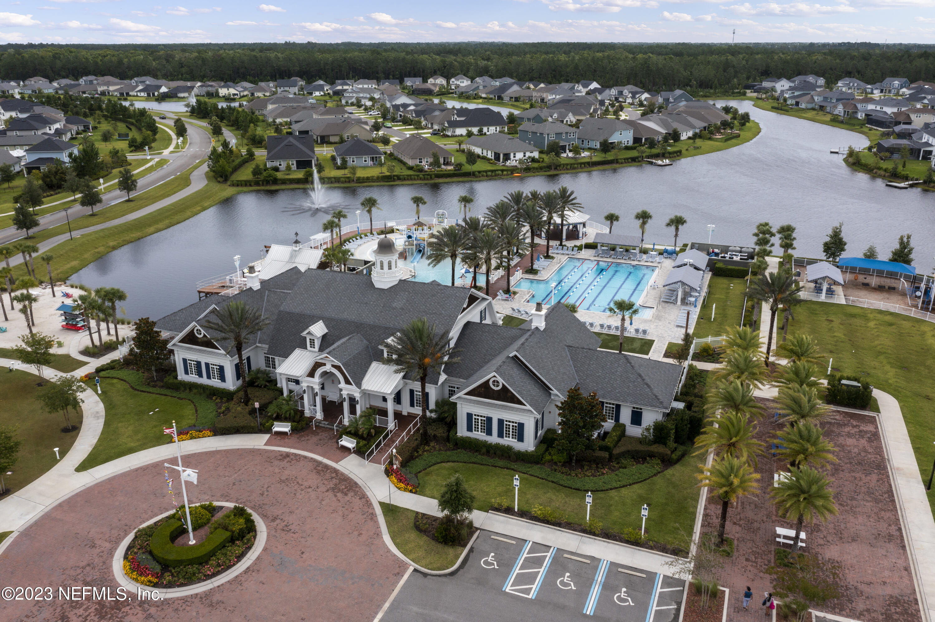 36 Strobe Court St. Augustine, FL 32095 - Photo 41 of 47 an aerial view of a house with a garden and lake view