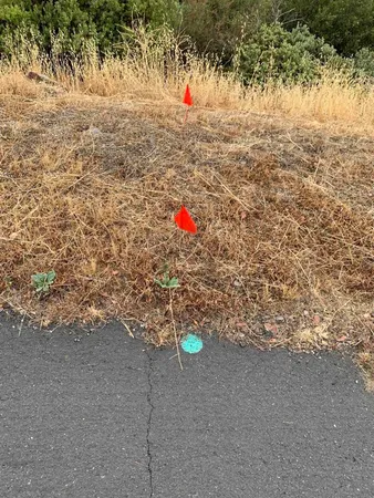 a view of road with an outdoor space