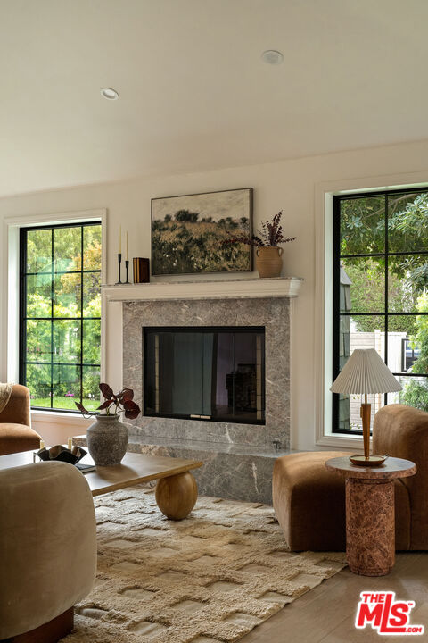 851 Dickson Street Marina del Rey, CA 90292 - Photo 8 of 39 a living room with furniture and a fireplace