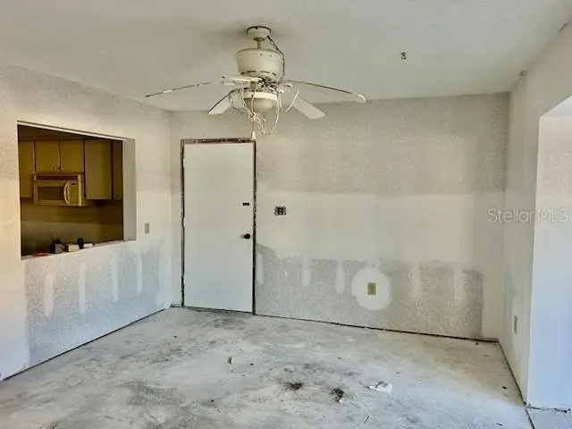 a view of a small space