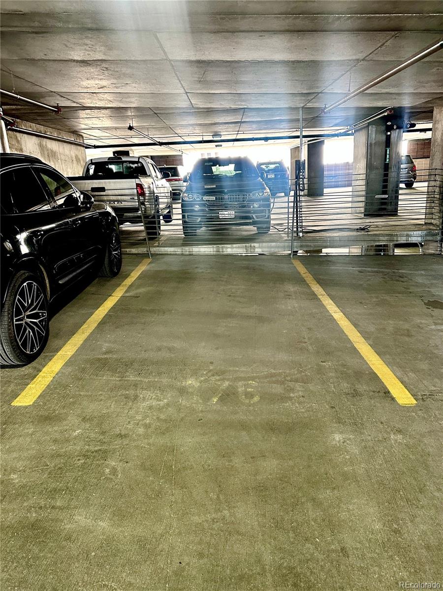 a view of parking garage