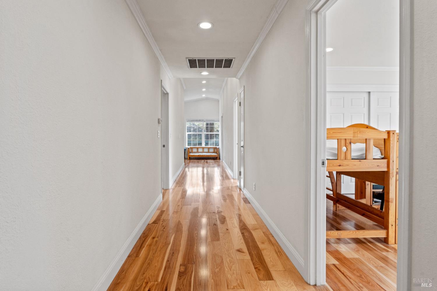 1701 Hickory Court Ukiah, CA 95482 - Photo 21 of 31 a view of hallway with wooden floor