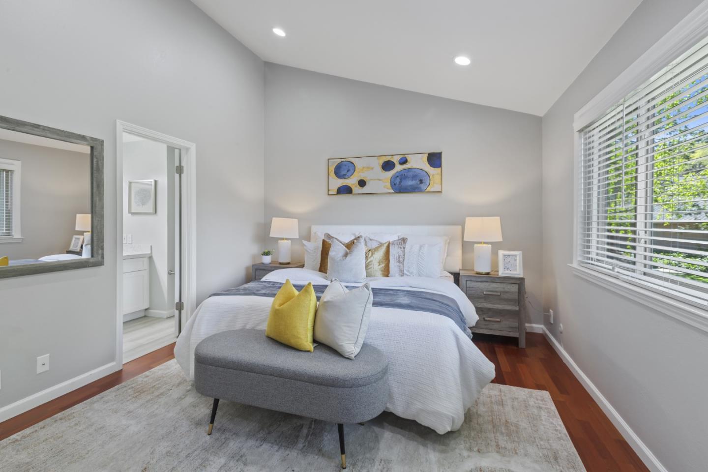 22856 Poplar Grove Square Cupertino, CA 95014 - Photo 16 of 82 a bed room with a bed and a couch