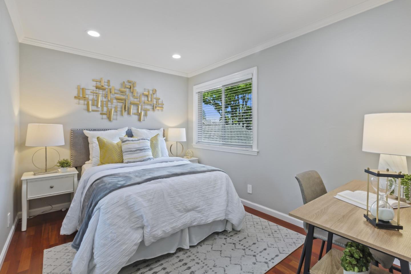 22856 Poplar Grove Square Cupertino, CA 95014 - Photo 21 of 82 a bed room with a bed and a table