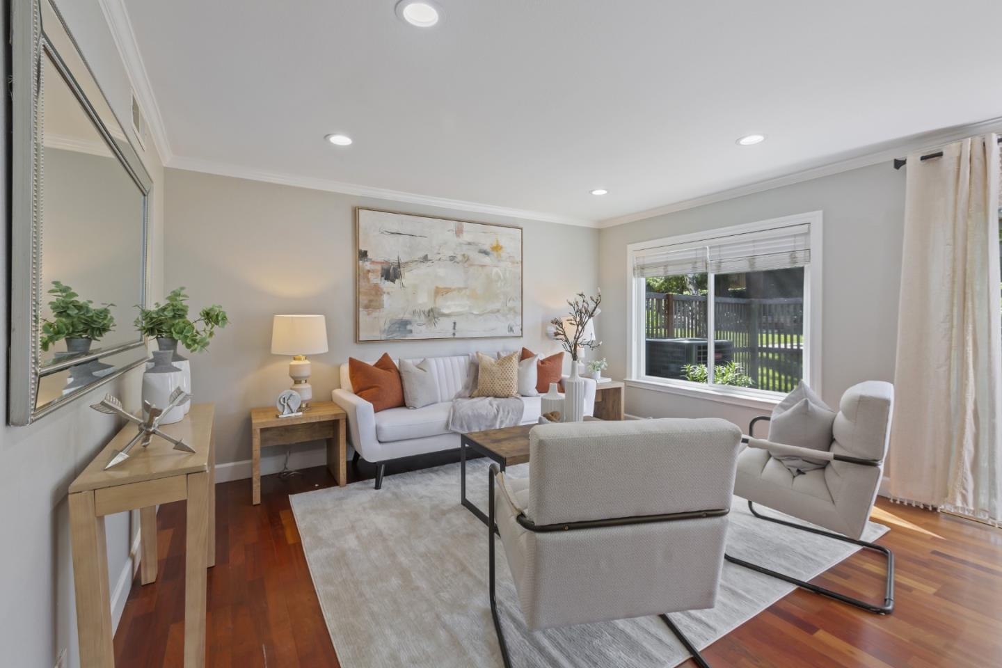 22856 Poplar Grove Square Cupertino, CA 95014 - Photo 4 of 82 a living room with furniture and wooden floor