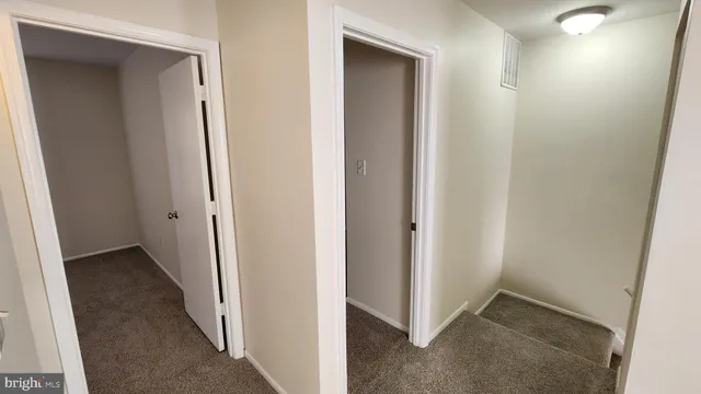 an entryway with a hallway