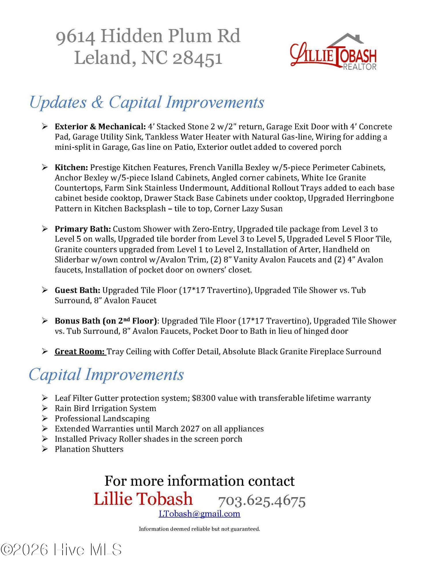 9614 Hidden Plum Road Northeast Leland, NC 28451 - Photo 49 of 53 tinywow_ Updates & Capital Improvements_