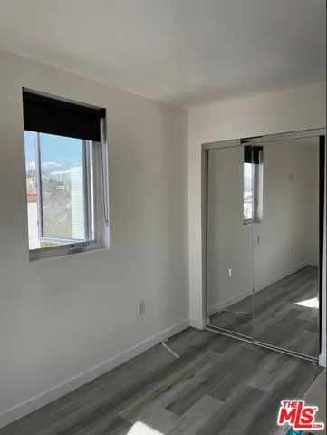 an empty room with window