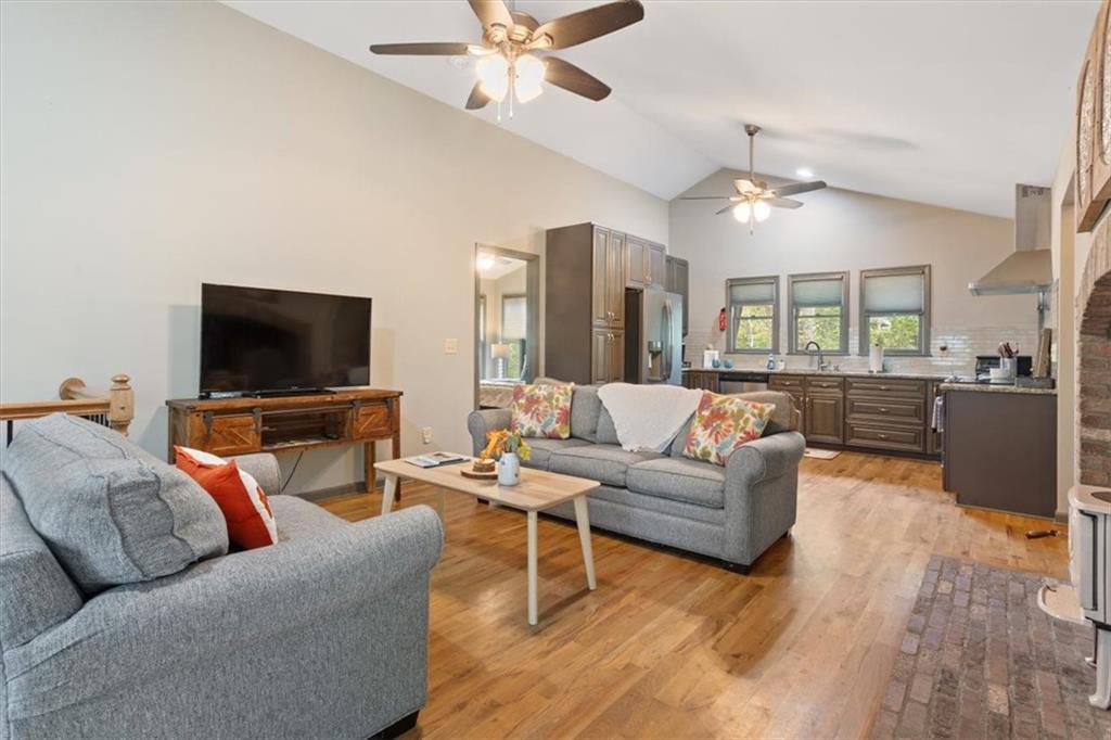 253 Zenith Trail Ellijay, GA 30540 - Photo 18 of 34 a living room with furniture and a flat screen tv