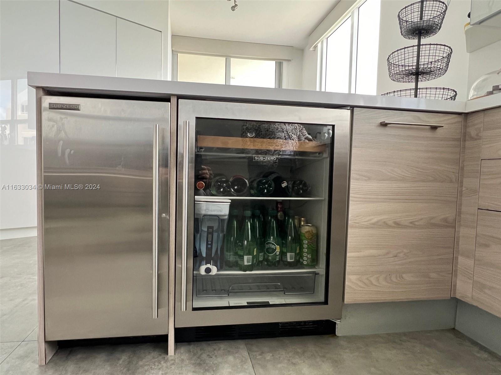 848 Brickell Key Drive, Unit 3701 Miami, FL 33131 - Photo 28 of 84 SUB ZERO Wine Cooler & Ice Maker