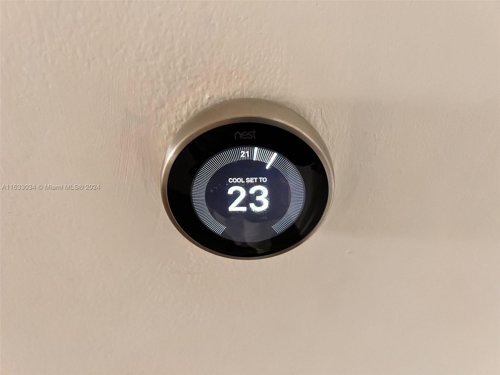 848 Brickell Key Drive, Unit 3701 Miami, FL 33131 - Photo 67 of 84 Smart NEST Thermostat