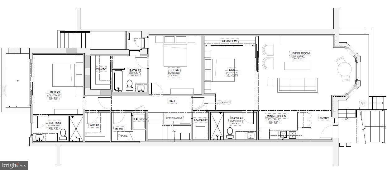 1327 R Street Northwest, Unit 1 Washington, DC 20009 - Photo 30 of 30 Terrace Level floor plan