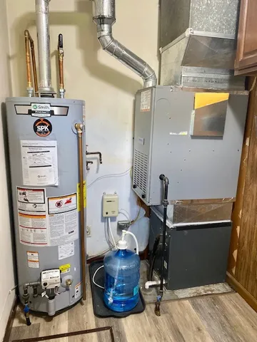 a room with gym equipment