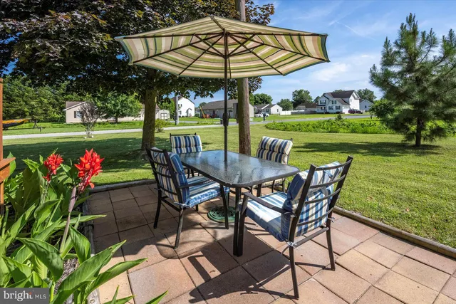 a house view with swimming pool and garden space