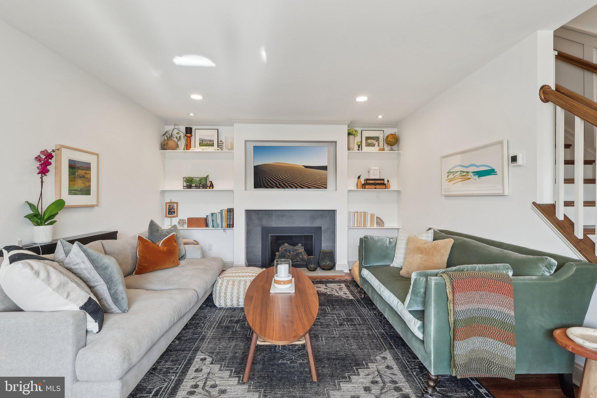 206 Upper Gulph Road Radnor, PA 19087 - Photo 18 of 36 a living room with furniture and a fireplace