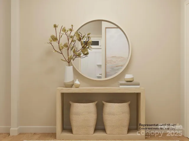 view of empty room with wooden floor
