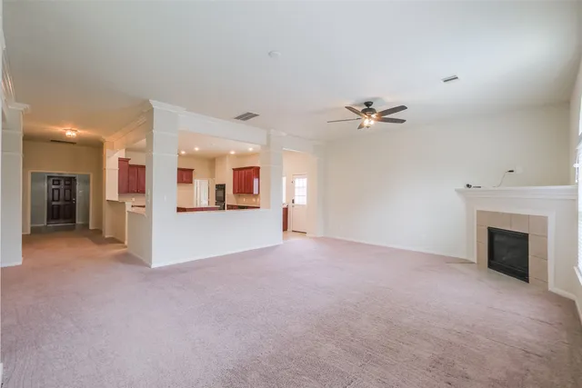 a large kitchen with stainless steel appliances lots of counter top space