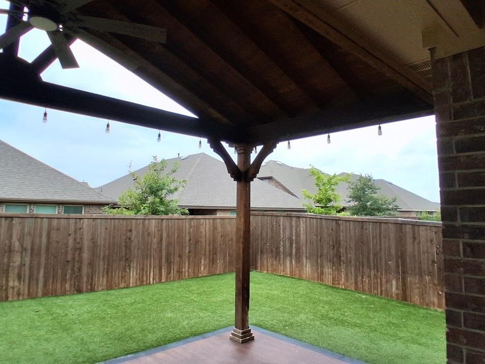 141 Colony Way Fate, TX 75189 - Photo 15 of 20 a view of a deck with a big yard