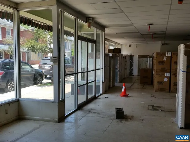 a play room with glass door