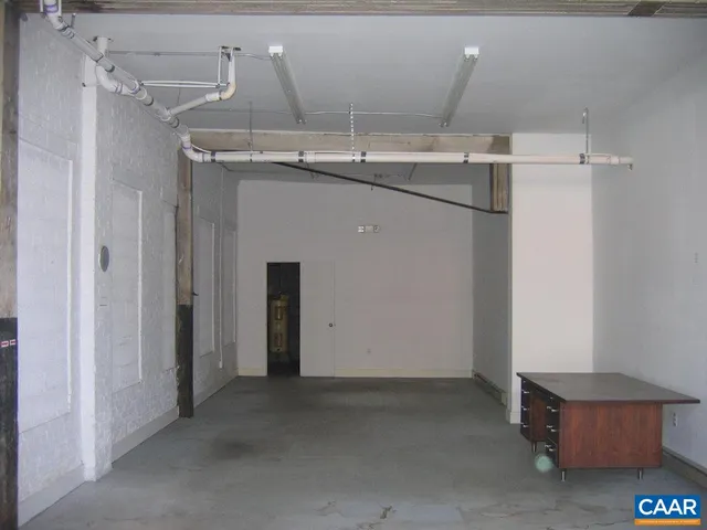 a view of a room with racks