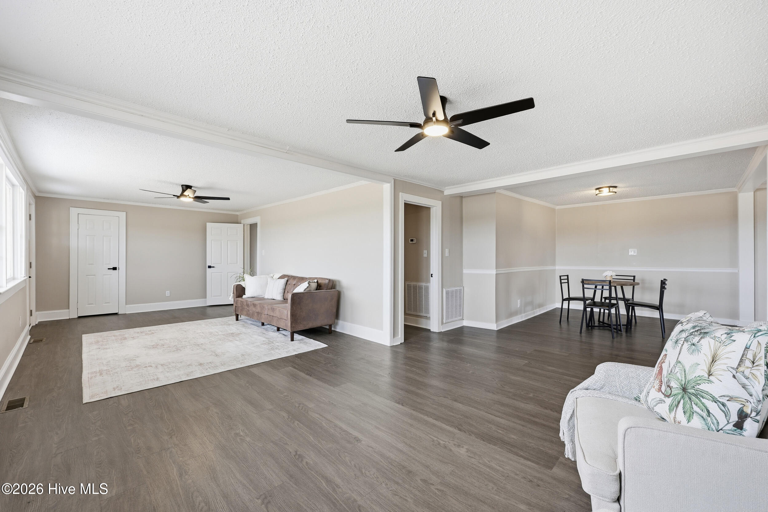 449 Sandy Ridge Road Edenton, NC 27932 - Photo 4 of 37 View of living area to dining area. This home flows nicely and feels so spacious