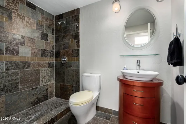 front view of a house with a garden