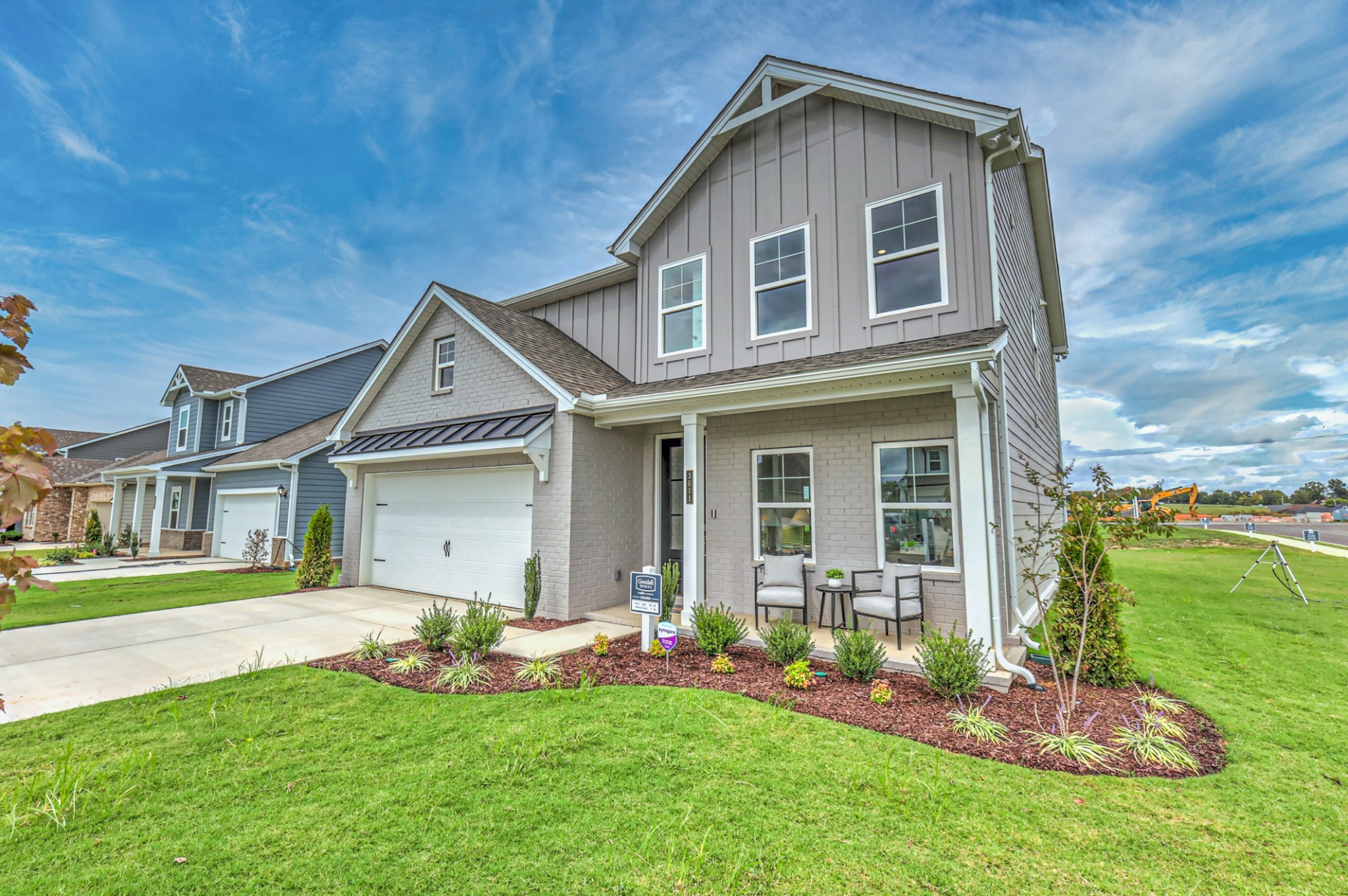 537 Misty Creek Nashville, TN 37207 - Photo 60 of 64 a front view of a house with a yard table and chairs