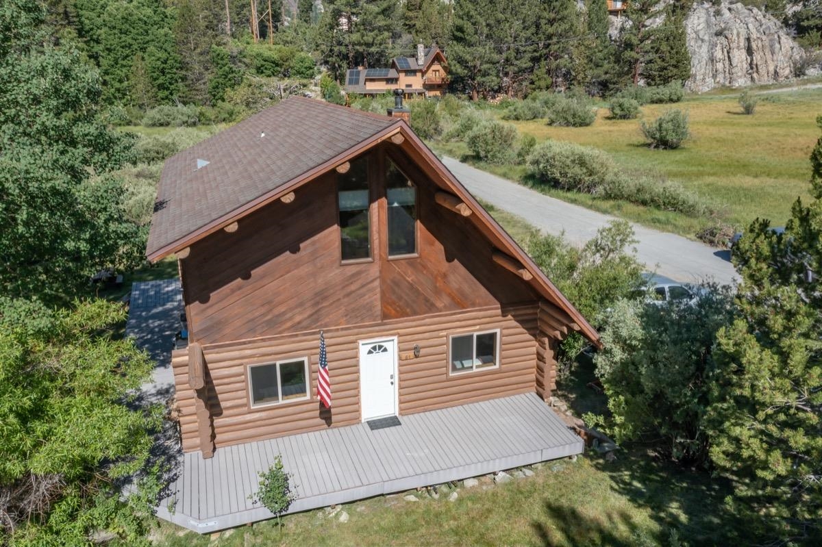 64 Carson Street June Lake, CA 93529 - Photo 31 of 47 a aerial view of a house with a yard