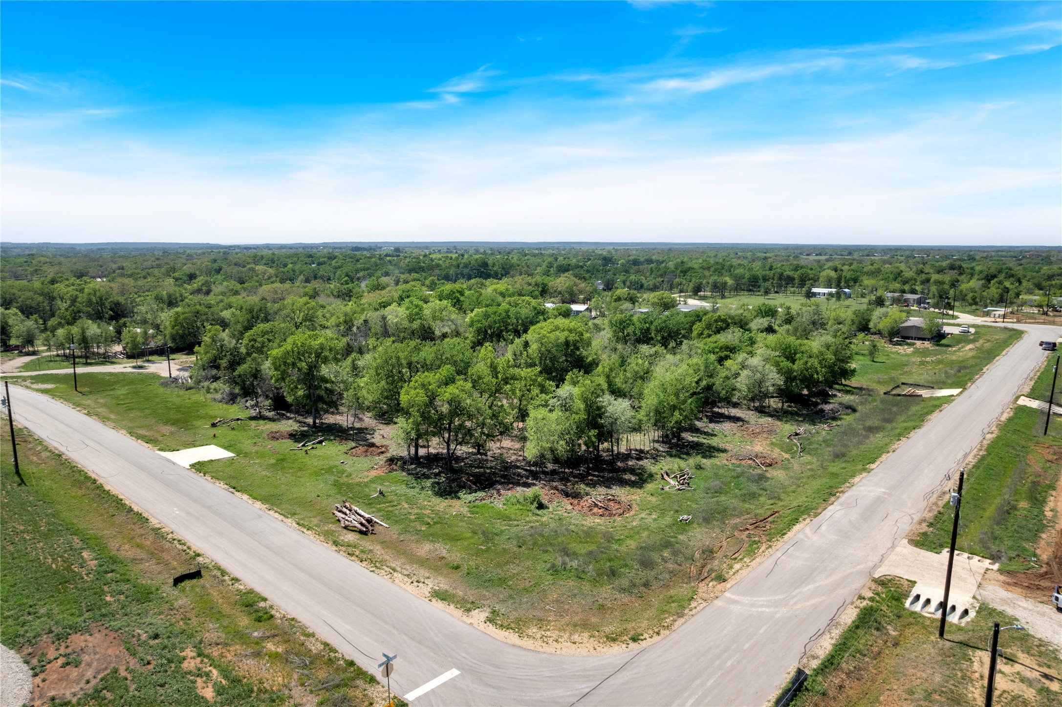 112 Empire Street Elgin, TX 78621 - Photo 3 of 22 Aerial view with a forest view